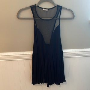 Free people “black marble” tank top